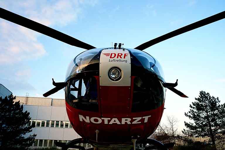 a hospital helicopter